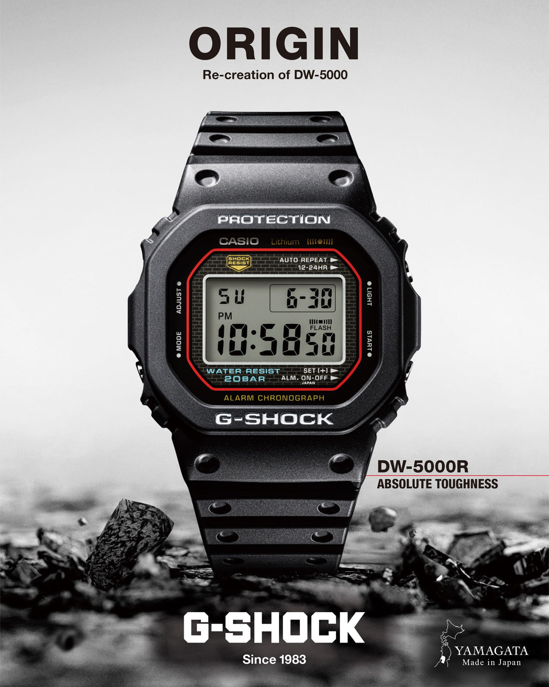 G-Shock DW-5000R-1A: Tidløs Robusthet – Få Autoriserte Casio G-Shock Service i Norge